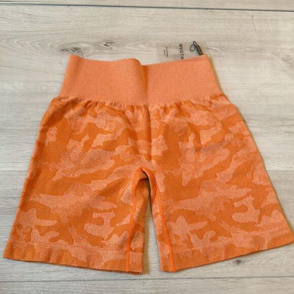 NVGTN PRO SHORTS BURNT ORANGE CAMO SEAMLESS M NWT IN PKG - Picture 7 of 7